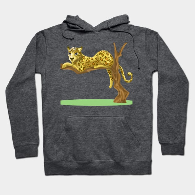 Cheetah on a Tree Branch Hoodie by PatrioTEEism